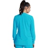image:imageCherokee Allura Scrub Jacket for Women Zip Front 4 Pockets Tailored FitTeal Blue