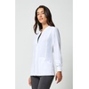 image:imageCherokee Allura Scrub Jacket for Women Zip Front 4 Pockets Tailored FitWhite