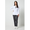 image:imageCherokee Allura Scrub Jacket for Women Zip Front 4 Pockets Tailored FitWhite