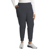 image:imageCherokee Scrub Set for Women Polo Top with Jogger PantPewter