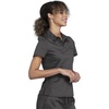 image:imageCherokee Scrub Set for Women Polo Top with Jogger PantPewter