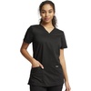 image:imageCherokee Scrub Set for Women V Neck Top amp Flare Leg PantBlack