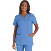 image:imageCherokee Scrub Set for Women V Neck Top amp Flare Leg PantCiel