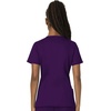 image:imageCherokee Scrub Set for Women V Neck Top amp Flare Leg PantEggplant