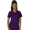 image:imageCherokee Scrub Set for Women V Neck Top amp Flare Leg PantEggplant