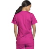 image:imageCherokee Scrub Set for Women V Neck Top amp Flare Leg PantElectric Pink