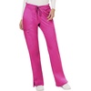 image:imageCherokee Scrub Set for Women V Neck Top amp Flare Leg PantElectric Pink