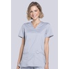 image:imageCherokee Scrub Set for Women V Neck Top amp Flare Leg PantGrey