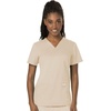 image:imageCherokee Scrub Set for Women V Neck Top amp Flare Leg PantKhaki