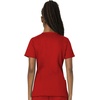 image:imageCherokee Scrub Set for Women V Neck Top amp Flare Leg PantRed