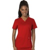 image:imageCherokee Scrub Set for Women V Neck Top amp Flare Leg PantRed