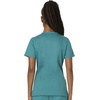 image:imageCherokee Scrub Set for Women V Neck Top amp Flare Leg PantTeal Blue