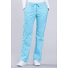 image:imageCherokee Scrub Set for Women V Neck Top amp Flare Leg PantTurquoise