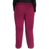 image:imageCherokee Scrub Set for Women V Neck Top amp Flare Leg PantWine