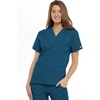 image:imageCherokee Scrub Set for Women VNeck Top amp Flare Drawstring PantCaribbean Blue