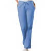 image:imageCherokee Scrub Set for Women VNeck Top amp Flare Drawstring PantCiel