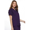 image:imageCherokee Scrub Set for Women VNeck Top amp Flare Drawstring PantEggplant
