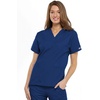 image:imageCherokee Scrub Set for Women VNeck Top amp Flare Drawstring PantGalaxy Blue