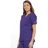 image:imageCherokee Scrub Set for Women VNeck Top amp Flare Drawstring PantGrape