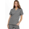 image:imageCherokee Scrub Set for Women VNeck Top amp Flare Drawstring PantGrey