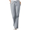 image:imageCherokee Scrub Set for Women VNeck Top amp Flare Drawstring PantGrey