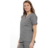 image:imageCherokee Scrub Set for Women VNeck Top amp Flare Drawstring PantGrey