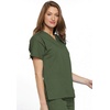 image:imageCherokee Scrub Set for Women VNeck Top amp Flare Drawstring PantOlive