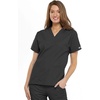 image:imageCherokee Scrub Set for Women VNeck Top amp Flare Drawstring PantPewter