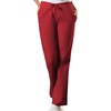 image:imageCherokee Scrub Set for Women VNeck Top amp Flare Drawstring PantRed