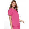 image:imageCherokee Scrub Set for Women VNeck Top amp Flare Drawstring PantShocking Pink