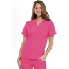 image:imageCherokee Scrub Set for Women VNeck Top amp Flare Drawstring PantShocking Pink