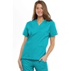 image:imageCherokee Scrub Set for Women VNeck Top amp Flare Drawstring PantTurquoise