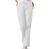 image:imageCherokee Scrub Set for Women VNeck Top amp Flare Drawstring PantWhite
