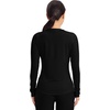 image:imageCherokee Underscrub Long Sleeve Womens Knit Tee Nursing Underscrubs Crew Neck Layering Top for Women  CK773Black  White  Navy  3 Pack