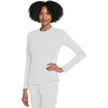 image:imageCherokee Underscrub Long Sleeve Womens Knit Tee Nursing Underscrubs Crew Neck Layering Top for Women  CK773Black  White  Navy  3 Pack