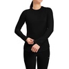 image:imageCherokee Underscrub Long Sleeve Womens Knit Tee Nursing Underscrubs Crew Neck Layering Top for Women  CK773Black