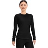 image:imageCherokee Underscrub Long Sleeve Womens Knit Tee Nursing Underscrubs Crew Neck Layering Top for Women  CK773Black