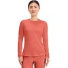 image:imageCherokee Underscrub Long Sleeve Womens Knit Tee Nursing Underscrubs Crew Neck Layering Top for Women  CK773Coral Rush