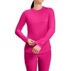 image:imageCherokee Underscrub Long Sleeve Womens Knit Tee Nursing Underscrubs Crew Neck Layering Top for Women  CK773Electric Pink