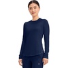 image:imageCherokee Underscrub Long Sleeve Womens Knit Tee Nursing Underscrubs Crew Neck Layering Top for Women  CK773Navy