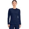 image:imageCherokee Underscrub Long Sleeve Womens Knit Tee Nursing Underscrubs Crew Neck Layering Top for Women  CK773Navy