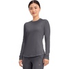 image:imageCherokee Underscrub Long Sleeve Womens Knit Tee Nursing Underscrubs Crew Neck Layering Top for Women  CK773Pewter  2 Pack