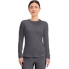 image:imageCherokee Underscrub Long Sleeve Womens Knit Tee Nursing Underscrubs Crew Neck Layering Top for Women  CK773Pewter