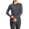 image:imageCherokee Underscrub Long Sleeve Womens Knit Tee Nursing Underscrubs Crew Neck Layering Top for Women  CK773Pewter