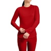image:imageCherokee Underscrub Long Sleeve Womens Knit Tee Nursing Underscrubs Crew Neck Layering Top for Women  CK773Red