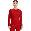 image:imageCherokee Underscrub Long Sleeve Womens Knit Tee Nursing Underscrubs Crew Neck Layering Top for Women  CK773Red