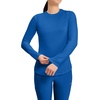 image:imageCherokee Underscrub Long Sleeve Womens Knit Tee Nursing Underscrubs Crew Neck Layering Top for Women  CK773Royal