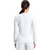 image:imageCherokee Underscrub Long Sleeve Womens Knit Tee Nursing Underscrubs Crew Neck Layering Top for Women  CK773White  2 Pack