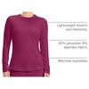image:imageCherokee Underscrub Long Sleeve Womens Knit Tee Nursing Underscrubs Crew Neck Layering Top for Women  CK773Wine