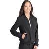 image:imageCherokee Women Scrubs Jacket Zip Front Bomber CK349ABlack